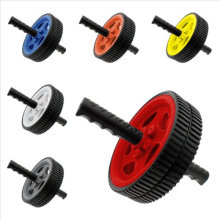 Rubber Materials Dual Ab Roller Wheel Fitness Exerciser Ab Wheel